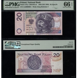 Polska, 20 złotych, 25.03.1994