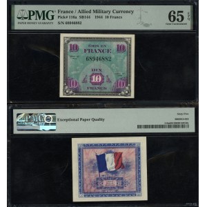 France, 10 francs, 1944