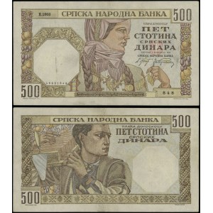 Serbia, 500 dinars, 1.11.1941