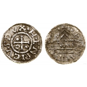 Niemcy, denar, 985-995, Ratyzbona, mincerz Vald