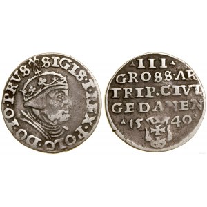 Poland, trojak, 1540, Gdansk