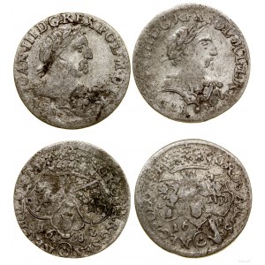 Poland, set: 2 x sixpence, 1681, 1682, Cracow