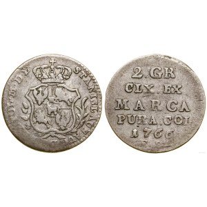 Poland, half zloty (2 pennies), 1766, Warsaw