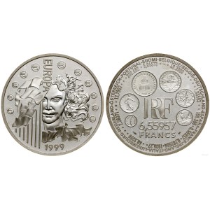 France, 6.55957 francs = 1 euro, 1999, Paris