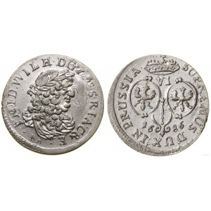 Germany, sixpence, 1686 BA, Königsberg