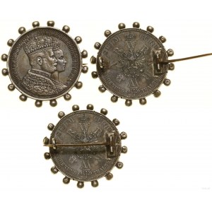 Germany, 1861 thaler converted into a brooch, Berlin