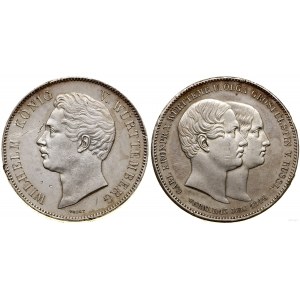 Germany, nuptial two-dollar = 3 1/2 guilders, 1846, Stuttgart
