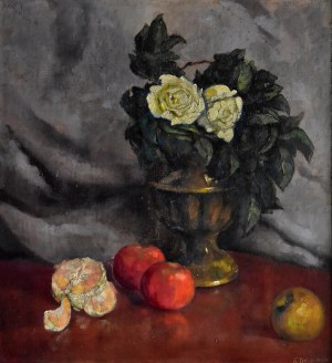 Hans (Jan ) NEUMANN (1902-1962), Białe róże