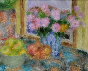 Mieszko JABŁOŃSKI (1892-1965), Martwa natura z kwiatami i owocami