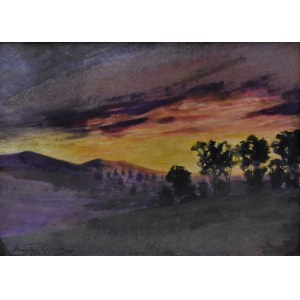 Mieczyslaw REYZNER (1864-1941), Sunset, 1918