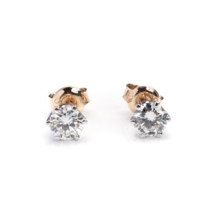 Earrings with diamonds, contemporary