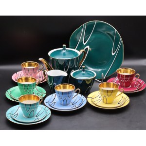 Lady tea service Ćmielów W. Potacki 1960s