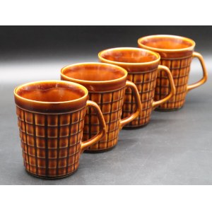 Set of Four Mugs Irena Pruszkow, PRL