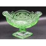 Glass jardiniera with rose Hortensia Commercial Glassworks 1936.