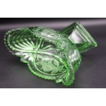 Glas Jardiniera mit Rose Hortensia Commercial Glassworks 1936.