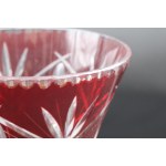 Glass Hortensia Crystal Vase 1970s. 20th century.