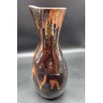 Keramische Vase Cooperative Reflex Warschau 1970er Jahre.