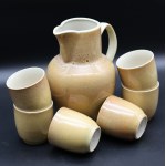 Ceramic Beverage Set JAS Adam Sadulski Mirostowice 1979.