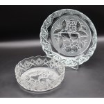 Set of Glass Dishes THREE Fruits Hortensia Glassworks