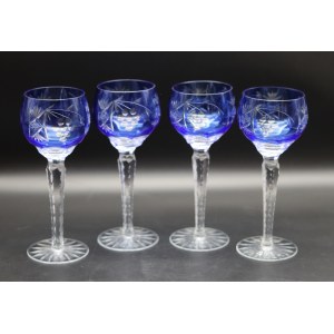 Set of REMERY Wine Glasses Hortensia Steelworks 1970s.