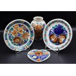 Set of Ceramic Decorative Dishes Fajans Wloclawek