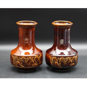 Set of Ceramic Vases IRYSY Pruszkow 2nd Half of the 20th Century.