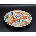 Ceramic Decorative Plate KORA Faience Wloclawek New Look 2nd half of 20th century.