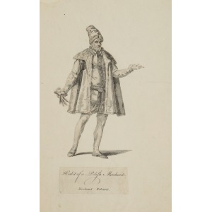 Habit Of Polish Merchant, z A Collection of the Dresses of Different Nations, Ancient and Modern; London 1757 
