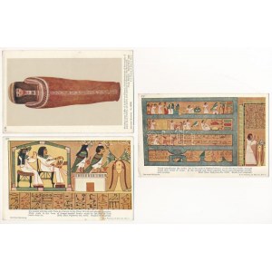 13 db RÉGI egyiptomi múzeumi képeslap / 13 pre-1945 Egyptian museum postcards