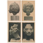 8 db RÉGI egyiptomi múzeumi képeslap szobrokkal / 8 pre...