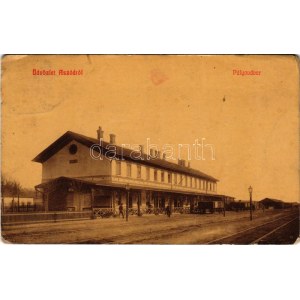 1911 Aszód, vasútállomás. W.L. 918. (EB)
