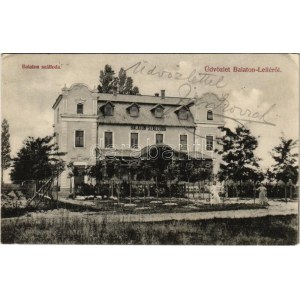 1903 Balatonlelle, Lelle; Balaton szálloda. Steiner László kiadása (EK)