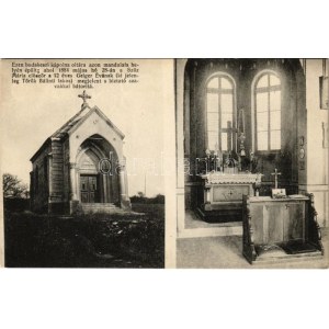 1915 Budakeszi, kápolna oltára azon mandulafa helyén épült, ahol 1884 május hó 28...