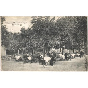 1917 Budapest II. Hűvösvölgy, Wippner vendéglő kerthelyisége, étterem (EK)