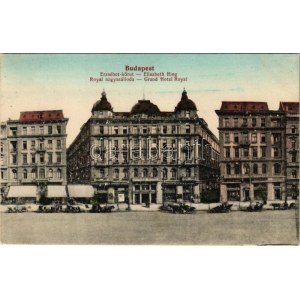 Budapest VII. Erzsébet körút, Grand Hotel Royal nagy szálloda, Scheller Sándor üzlete...