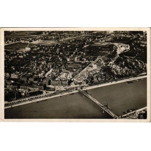 1940 Budapest XI. Gellért szálló és Citadella környéke. A m. kir. Állami Térképészeti Intézet légi felvétele 487...