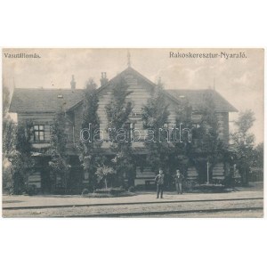 1909 Budapest XVII. Rákoskeresztúr-Nyaraló, Keresztúr-nyaraló vasútállomás, vasutasok