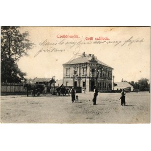 1908 Celldömölk, Griff szálloda. Szagán János kiadása (EK)