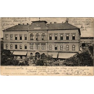 1902 Debrecen, Tisza palota, Doszpoly János, Benyáts Emil, Neumann Testvérek, Tarbay üzlete...