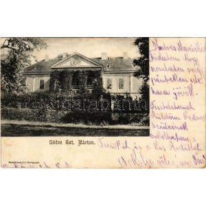 1909 Gödre, Gödreszentmárton; Szily kastély. Seefehlner J. L. kiadása