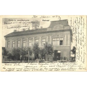1905 Hatvan, Posta és Takarékpénztár. 307. Hoffmann M. L. kiadása