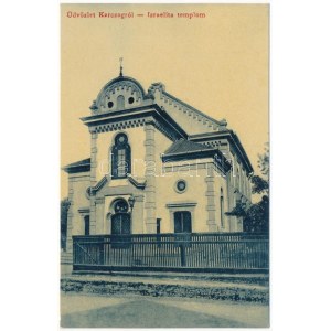 Karcag, Izraelita templom, zsinagóga. Nagy Lajos 1855. (W.L. ?)