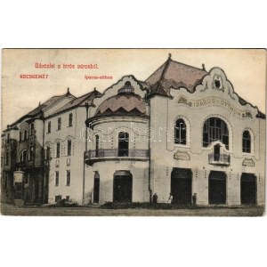 1917 Kecskemét, Iparos Otthon kávéház és étterem. Galánthai Fekete Mihály kiadása
