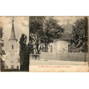 1910 Kölcse, Evangélikus templom és paplak