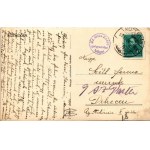 1934 Kötegyán (Békés), Református templom, Hangya szövetkezet üzlete és saját kiadása, automobil (fl...