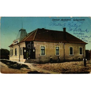 Apahida, Bruckendorf (Kolozsvár, Cluj); gyógyszertár. Maksay fényképész 1913-15. / pharmacy (fa...