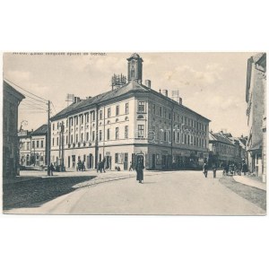 Arad, Zsidó templom épület és bérház, zsinagóga, Menczer M. üzlete. Pichler Sándor kiadása / Jewish apartment building...