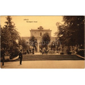 1913 Arad, Baross parki kioszk, Mihályi Gyula cukrászdája és büffetje. Ingusz I. és fia kiadása / kiosk in the park...