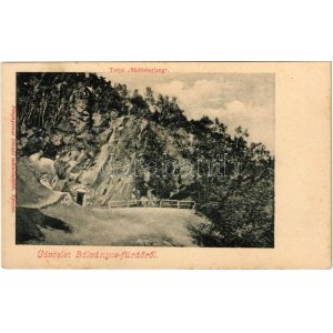 Bálványosfürdő, Baile Balvanyos (Torja, Turia); Büdösbarlang. Divald / Höhle / Caverne