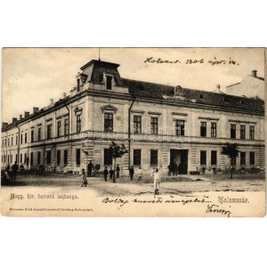 1906 Kolozsvár, Cluj; Magy. kir. honvéd laktanya. Schuster Emil kiadása / K.u.k. military barracks (fl...
